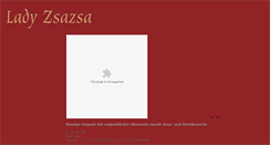 Desktop Screenshot of ladyzsazsa.com