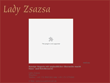 Tablet Screenshot of ladyzsazsa.com